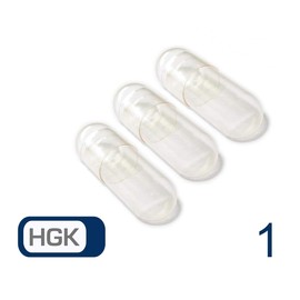 Vivameo 5000 Empty Capsules Hard Gelatine HGK Size 1 Transparent (Tasteless, No Dyes) Empty Capsules with Certificate Pharma Quality
