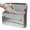 xhlokk Wall Mount Mailboxes, Stainless Steel Panel Metal Mailboxes for