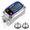 Turbine Flow Meter 3/4" inch Digital LCD Display with NPT