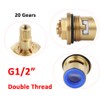 Faucet Ceramic Cartridge Valve, G1/2" Brass Tap Ceramic Disc Cartridges