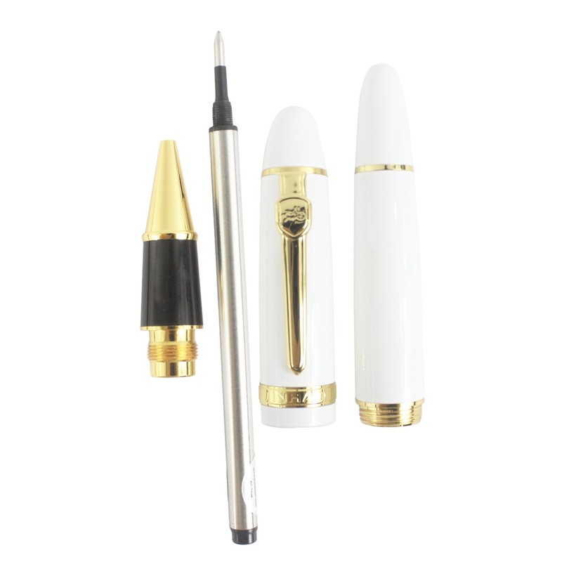 Gullor Heavy Big Rollerball Pen 159, Gold Trim, Black Ink(0.7mm),