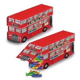 Beistle Double Decker Bus Centerpiece, 91/4-Inch, Multicolored