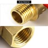 QWORK Ball Valve 10 Pack, 1/4" Heavy Duty Brass Ball