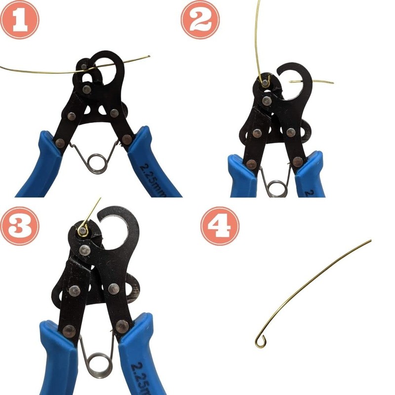 One-Step Looper (2.25mm) Eye Pin Easily Creates 9 Pins