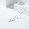 Silvora Letter Pendant Necklace for Women in Silver Alphabet A-Z