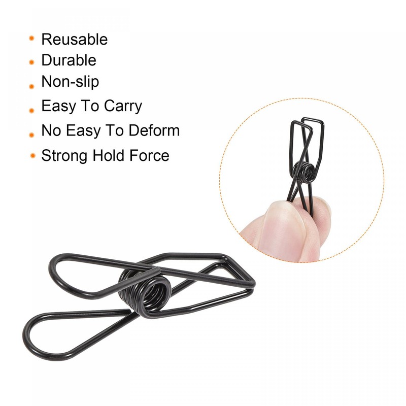 sourcing map Small Metal Wire Clamp, 1 Inch, Multi-Purpose Pocket