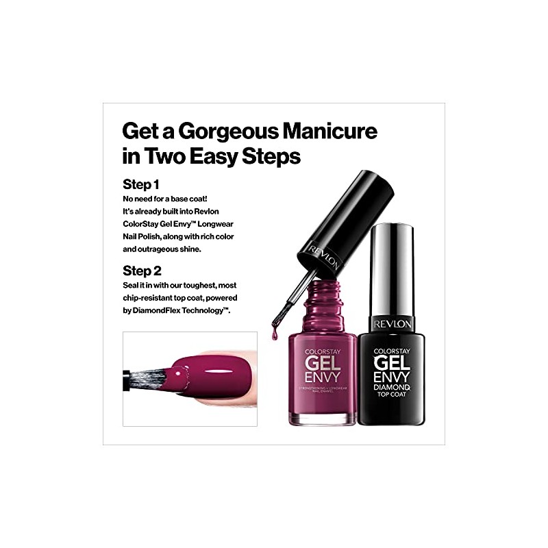 ESMALTE PARA UÑAS COLORSTAY GEL ENVY GEL TOP COAT