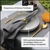JF.kitchen® 12 fabric napkins with folding instructions (English language not
