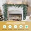 14 Pack Artificial Eucalyptus Garland, 96 Feet Faux Silver Dollar