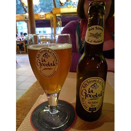 La Goudale Biere de Garde 0.25L Signature Glass Chalice Brasseurs de Gayant Brewery Douai, France