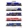 CSX Locomotives with CSX 1776, 911 & 3194 11"x17" Poster by Andy Fletcher signed