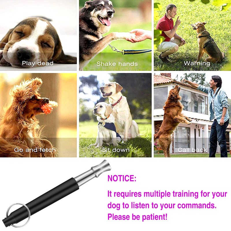 ICOUVA Dog Whistle [2 Pack], Professional Ultrasonic Dog Training Whistle