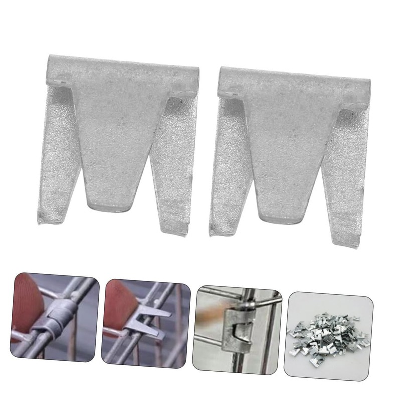 Mipcase 300pcs Wire Cage Clips for Bird Chicken Cages Clips