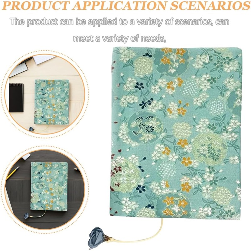 PACKOVE Funda De Libro De Tela Ajustable Protectora Y Decorativa