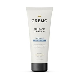 Cremo Sensitive Shave Cream, Astonishingly Superior Ultra-Slick Shaving Cream for Men, Fights Nicks, Cuts and Razor Burn, 6 Fl Oz