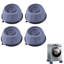 Machine Feet Pads, 4PCS Universal Washing Machine Rubber Feet with Suction Cup, Anti Slip Noise Cancelling Washing Machine Feet Pad for Dryer, Washing Machine, Dishwasher