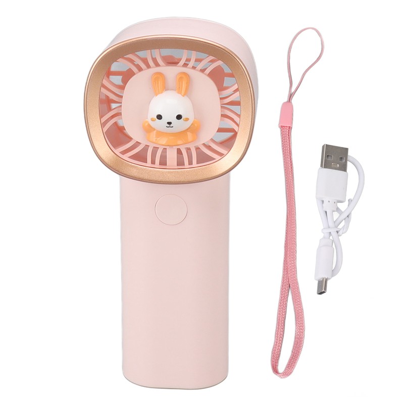 Hand Fan 3 Gear Adjustable USB Charging Cute Mini Handheld
