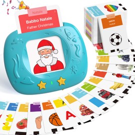Giochi Bambini 2 Anni, Giochi Montessori, Flashcard in Italiano e inglese con 432 Parole, Amico Vocabolo Gioco Viene Fornito con 216 Carte,Regali e Giocattoli per Ragazze e Ragazzi dai 2 Anni in Su