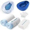 Bed pan Set Includes 30 Super Absorbent Pads, 40 Disposable