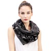 Lina & Lily Holiday Christmas Pattern Print Women's Infinity Scarf