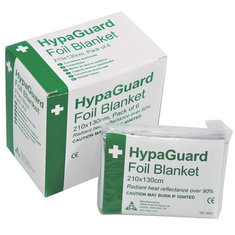 HypaGuard Foil Survival Blankets/Space Blankets/Evacuation Blankets - Box of 6