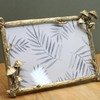 Gold Mushroom Metal Picture Frame 6 X 4 Inch Floral