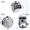 KTRIO Pack of 3 Metal Hand Tally Counter 4-Digit Tally