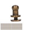 200 Sets Chicago Screws Round Head Rivets 7x5mm DIY Handcraft