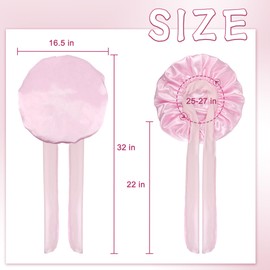 Silk Bonnet For Sleeping For Women Double Layer Satin Bonnet Shower Cap