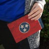 Rustic Distressed Tennessee State Flag Makeup Cosmetic Bag Organizer Pouch
