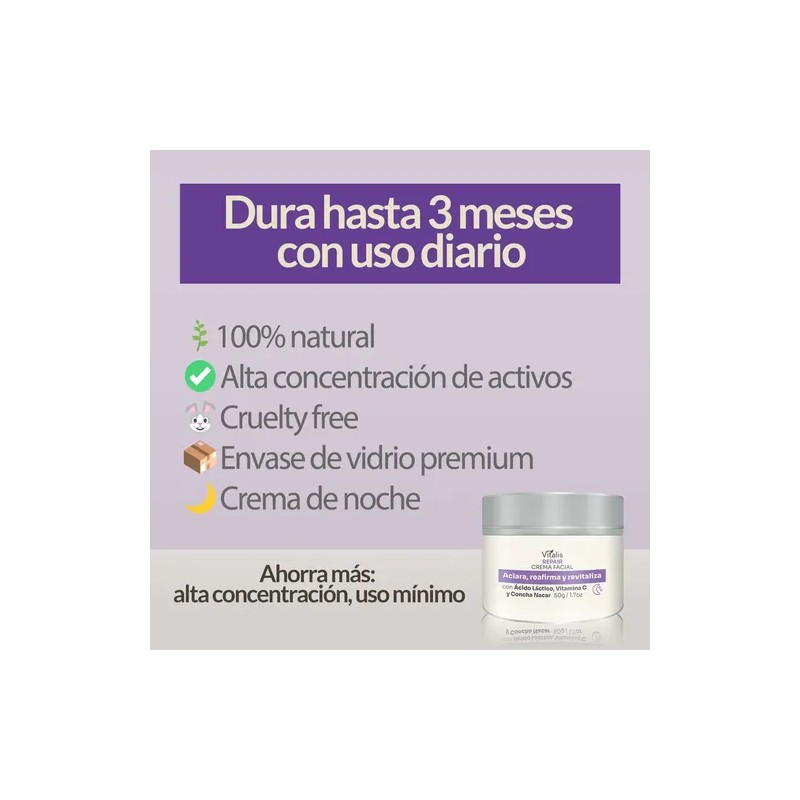 Crema Noche Antiedad Antimanchas, Reafirmante, Aclarante