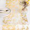 WELTRXE Table Runner Net with Gold Foil 28 x 15