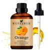 Orange Essential Oils 120ML, Organic 100% Pure and Natural Orange