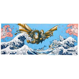 Focart Godzilla Printed Tenugui Fugaku King Ghidorah, Approx. 13.8 x 35.4 inches (35 x 90 cm), Cotton