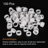 MECCANIXITY Silicone Rubber Bands Rings 100Pcs Non-Slip 10mm Dia 1mm