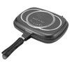 Portable Double Sided Grill Pan with Anti Burn Handle 32cm