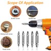 CeyMlem 6-Piece Screw Extractor Set, Damaged Screw Remover Extractor Set,