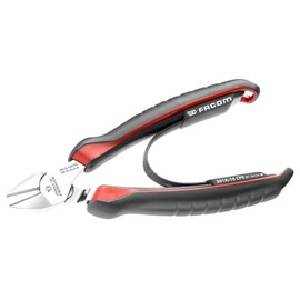 Facom 391A.14CPE Electrician Diagonal Tapered Spout Pliers, Red/Black, 140 mm