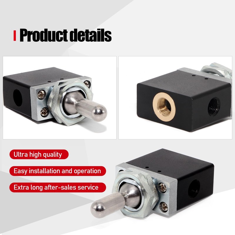 BAV020TD 3-Position Detented Neutral Lockout Toggle Valve – Compatible with