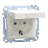 Merten MEG2311 0319 SCHUKO System M Socket with Hinged Lid,