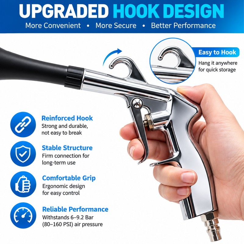 High Pressure Air Blow Gun for Car Interior Cleaning –