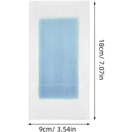 Tiras Depilatorias de Cera para Bikini y Cuerpo, Doble Cara, Piel Sensible, 10 Piezas, Azul, Uso Profesional