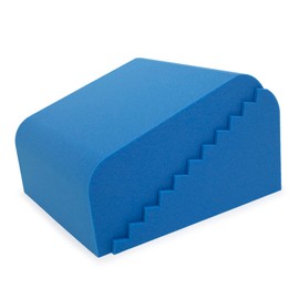 OPTP Personal Wedge - Foam Positioning Block for Post Surgery, Injury Recovery, Pregnancy and Personal Comfort - Versatile Diagonal Step-Cut Design - 16" x 13"