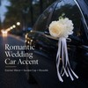 Wedding Car Decorations, 4 PCS Artificial Flower Car Door Handle
