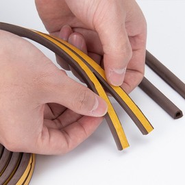 D-Type Weatherstripping for Doors and Windows 9x6 RD-11353 Brown 5ea