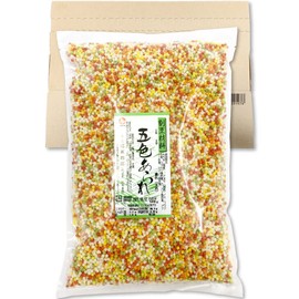 GFC Domestic Five-Color Rice Crackers 17.6 oz (500g) (red, blue, yellow, orange, white) PSJBOX Bubu Rice Crackers Character Bento Decorative Rice Crackers Furikake Bento