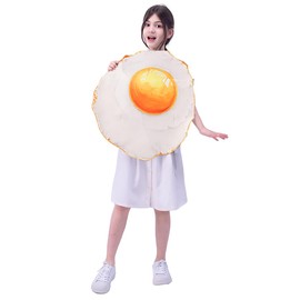Dsplay Unisex Kid Fried Egg Costumes Role Play Fun Breakfast Food Costumes For Girl Boy