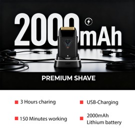334 Foil Shaver for Bald Head with 10000 RPM Charging Base