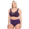 Ulla Popken Women's Relief Kelly Lace Without Underwire Cup C-e