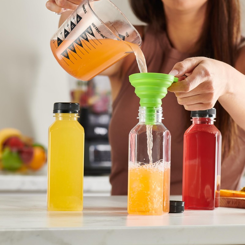 Comfy Package [15 Count - 12 oz. Reusable Plastic Juice